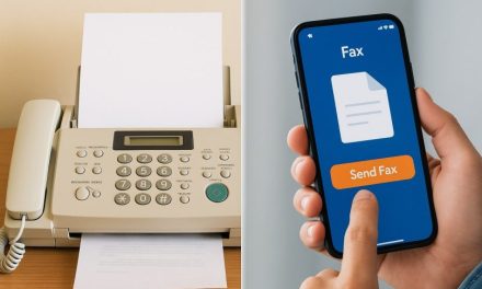 Sistem Komunikasi Faks Perangkat Modern Teknologi