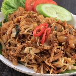 Hidangan Pipih Kwetiau Sebuah Mi Di Asia