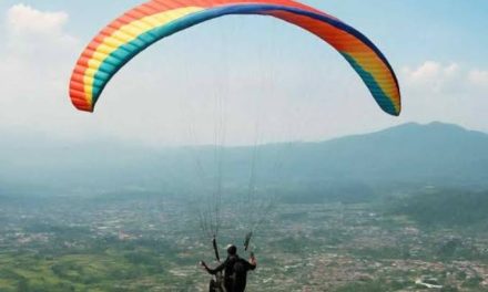 Rekreasi Ekstrem Udara Memainkan Olahraga Paralayang