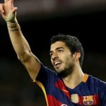 Pesepakbola Terkenal Suarez Di Lapangan Pertandingan